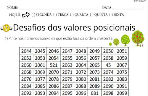 valores posicionais